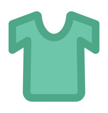 Tişört Düz Vektör Simgesi