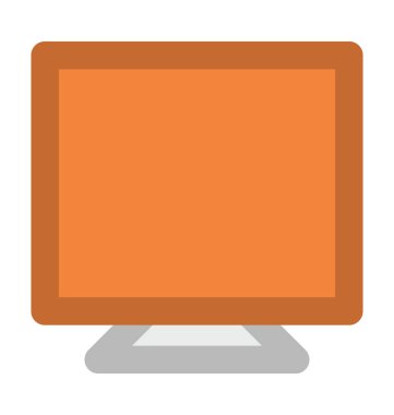 LCD düz vektör simgesi