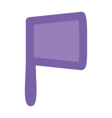 Hedef bayrak düz vektör simgesi