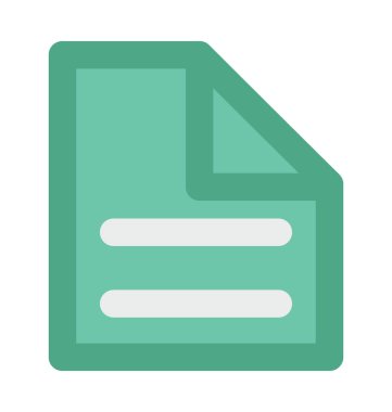 belgeler düz vektör simgesi