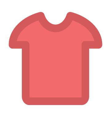 Gömlek düz vektör simgesi
