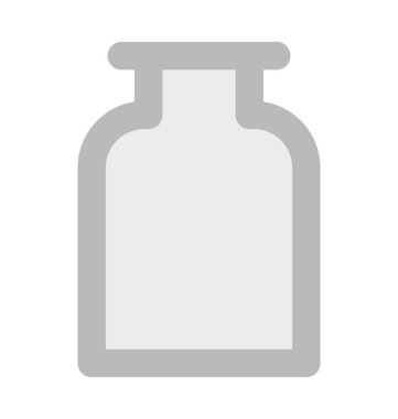 Tıp kavanoz kalın satır vektör simgesi