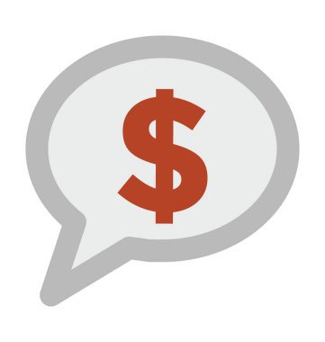 İş Talk kalın satır vektör simgesi