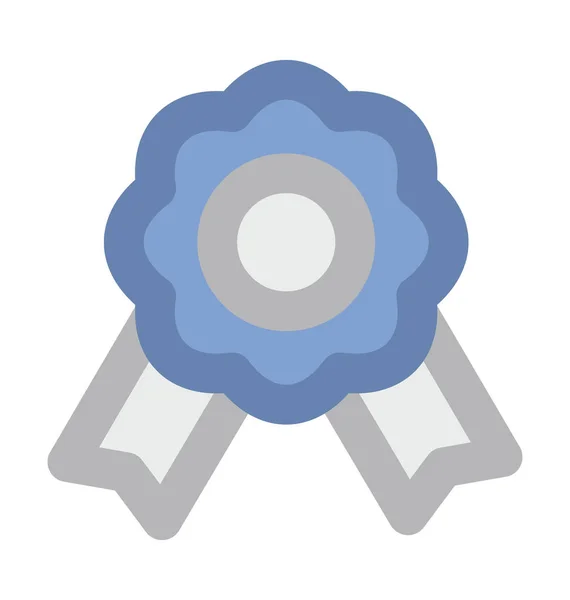 Odznaka Wstążki Płaski Vector Icon — Wektor stockowy