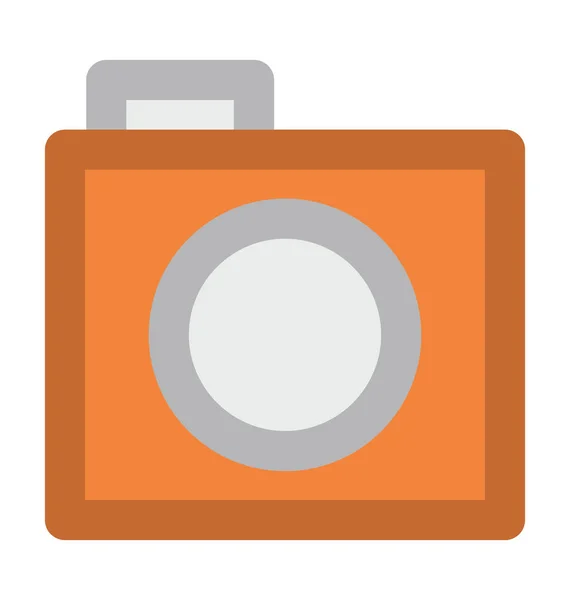 Camera Flat Vector Icon — Stock Vector