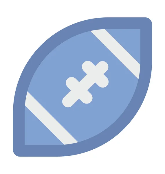 Rugby Platte Vector Icon — Stockvector