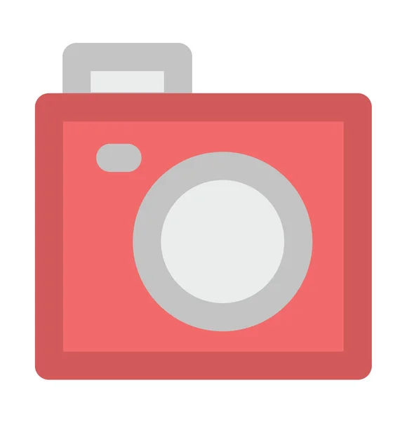 Camera Flat Vector Icon — Stock Vector