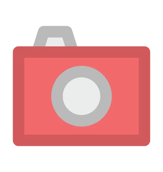 Camera Flat Vector Icon — Stock Vector