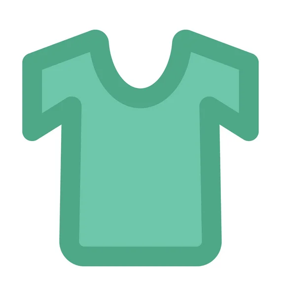 Shirt Icône Vectorielle Plate — Image vectorielle