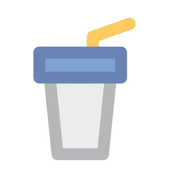 Sap Cup Platte Vector Icon — Stockvector