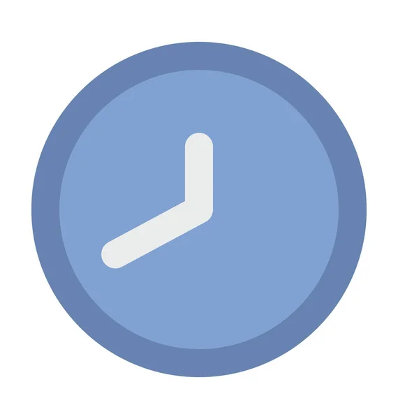 Clock Flat Vector Icon — Stock Vector
