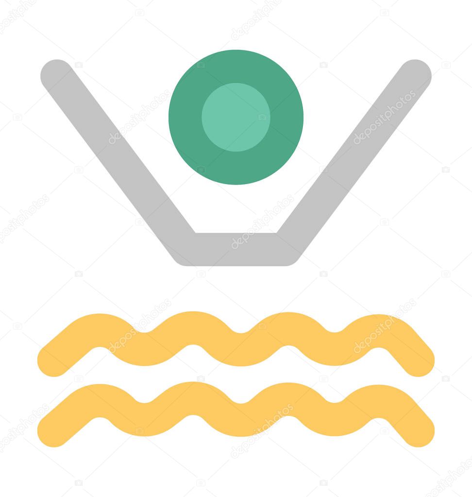 Swimmer Flat Vector Icon Premium Vector In Adobe Illustrator Ai Ai Format Encapsulated Postscript Eps Eps Format