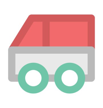 Koç düz vektör simgesi