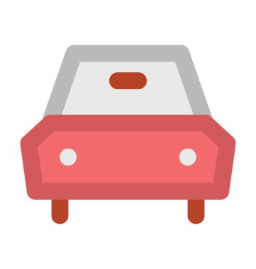 Hatchback düz vektör simgesi