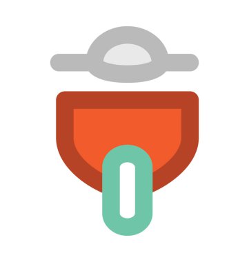 Vespa düz vektör simgesi