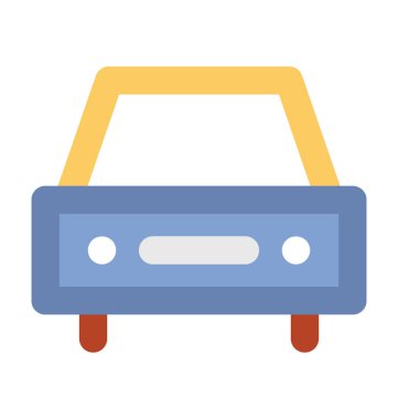 Hatchback düz vektör simgesi