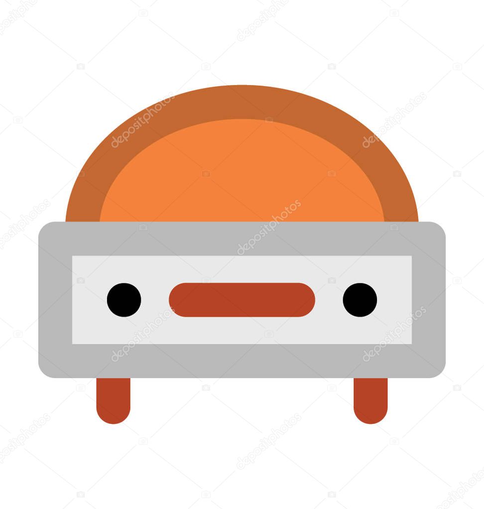Roofless Car Flat Vector Icon