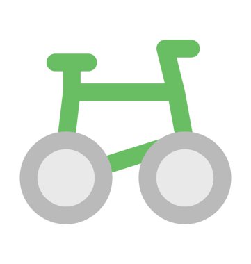 Döngüsü düz vektör simgesi