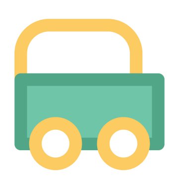 Volkswagen düz vektör simgesi