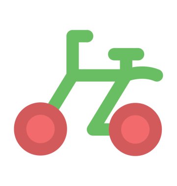 Bebek döngüsü düz vektör simgesi