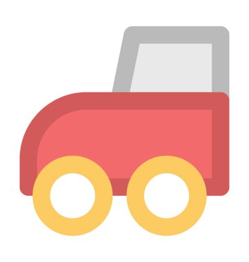 Otomatik araba düz vektör simgesi