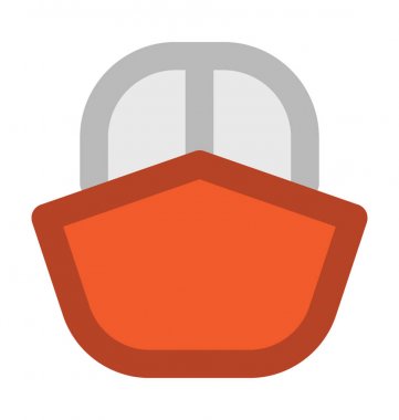 Tekne Düz Vektör Simgesi