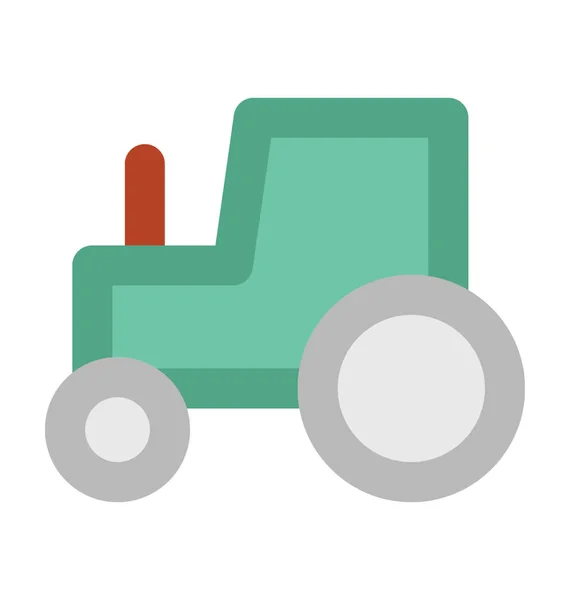 Golf Car Flat Vector Icon — Stock Vector