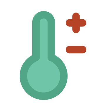 Termometre Düz Vektör Simgesi