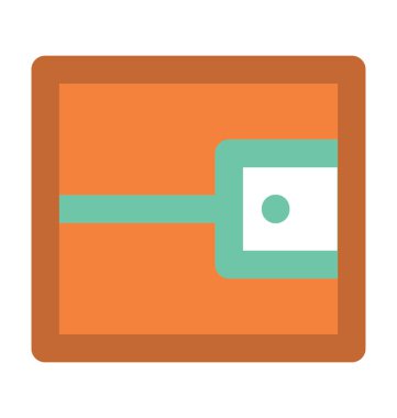 Cüzdan Düz Vektör Simgesi