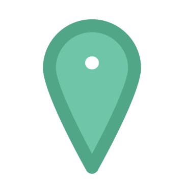 harita pin düz vektör simgesi