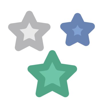 Yıldız düz vektör simgesi