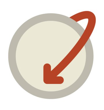 gezegen düz vektör simgesi