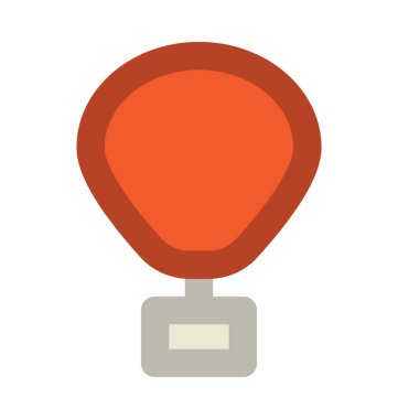 Hava Balon düz vektör simgesi