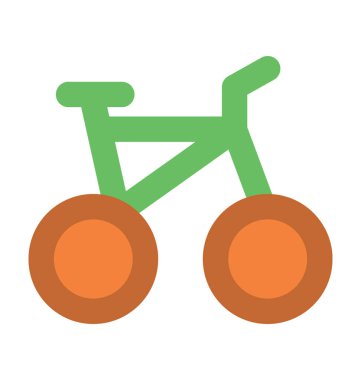 Döngüsü düz vektör simgesi