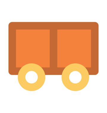 Yaşayan Van düz vektör simgesi