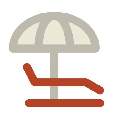 Düz vektör simge güneşlenmek