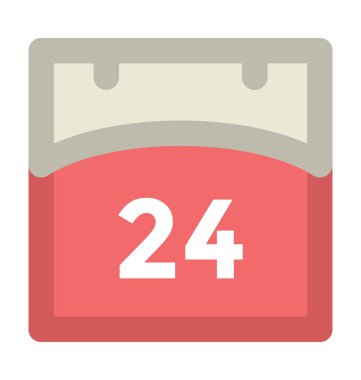 Takvim Düz Vektör Simgesi