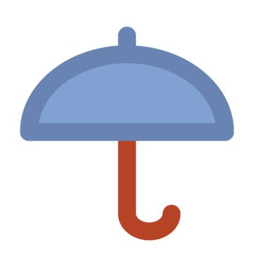 Şemsiye Düz Vektör Simgesi