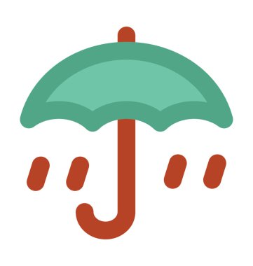 Düz vektör simgesi yağmur