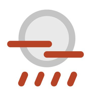 Düz vektör simgesi yağmur