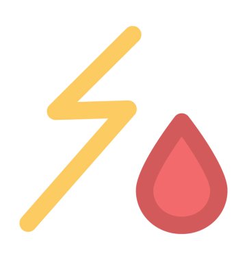 Fırtına düz vektör simgesi