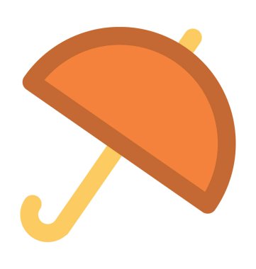 Şemsiye Düz Vektör Simgesi