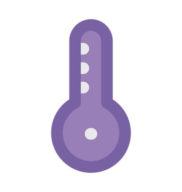 Termometre Düz Vektör Simgesi