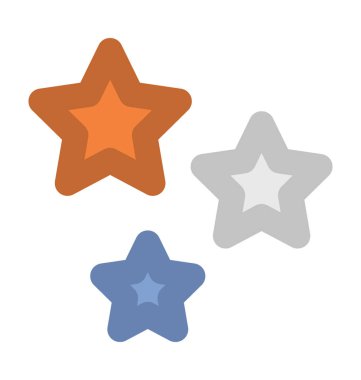 Yıldız düz vektör simgesi