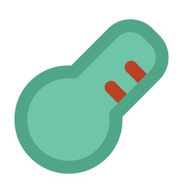 Termometre Düz Vektör Simgesi