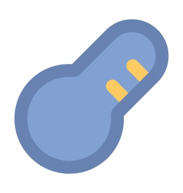 Termometre Düz Vektör Simgesi