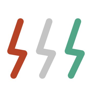 Gök Gürültüsü Düz Vektör Simgesi