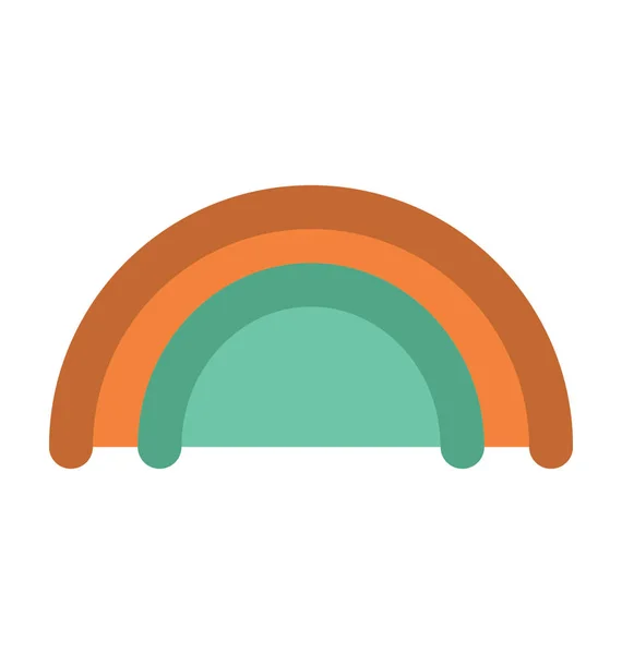 Regenbogen Vektor Symbol — Stockvektor