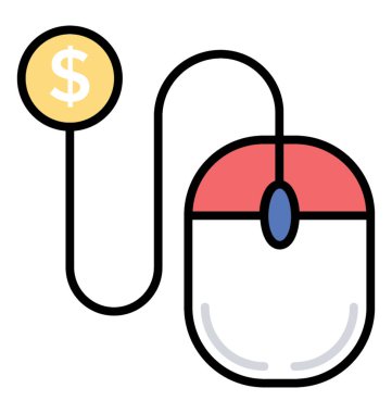 Renkli çizgi ikonuna tıklayın ödeme 