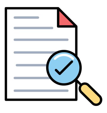 Listeleme onaylı, dizin oluşturma renkli satırı simgesi